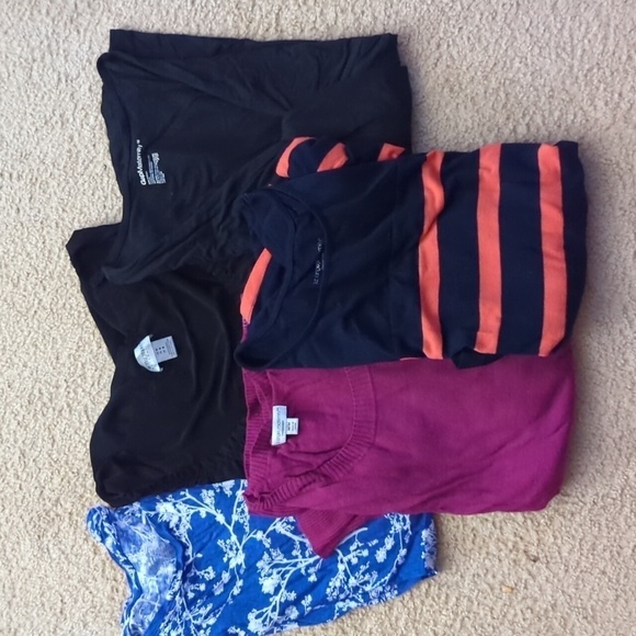 Maternity Bundle Mixed Brands Six Shirts Size Medium - Picture 1 of 7